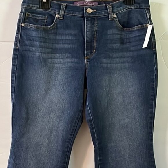 NWT Gloria Vanderbuilt size 10 blue jeans‎ Boot leg classic rise - Picture 1 of 5